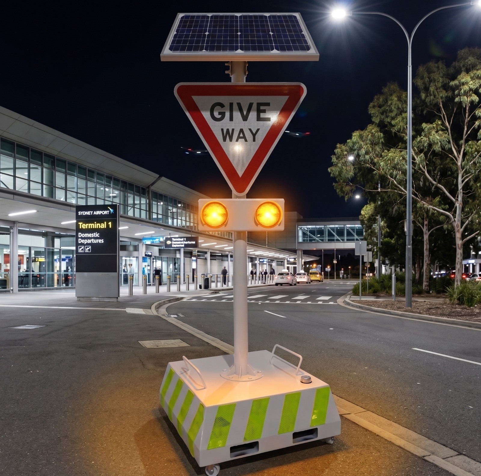 Optional Flashing Lights For Improved Awareness